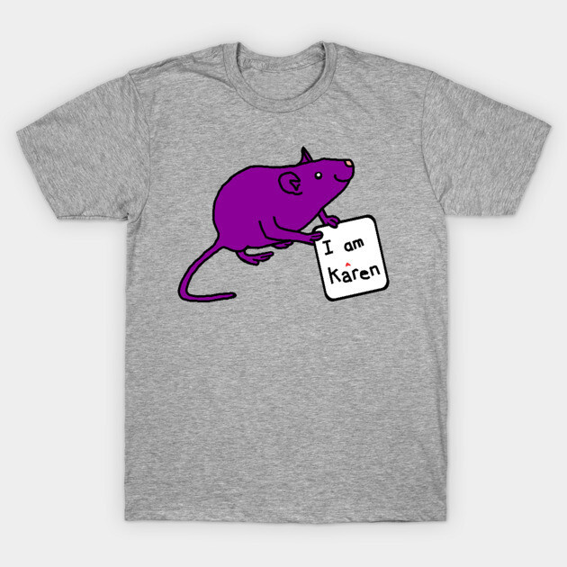 เสื้อยืด Vintage Rat Takes Back Karen Name for Cute Animals T-Shirt แท้ Cotton 100% คอกลม น่ารัก