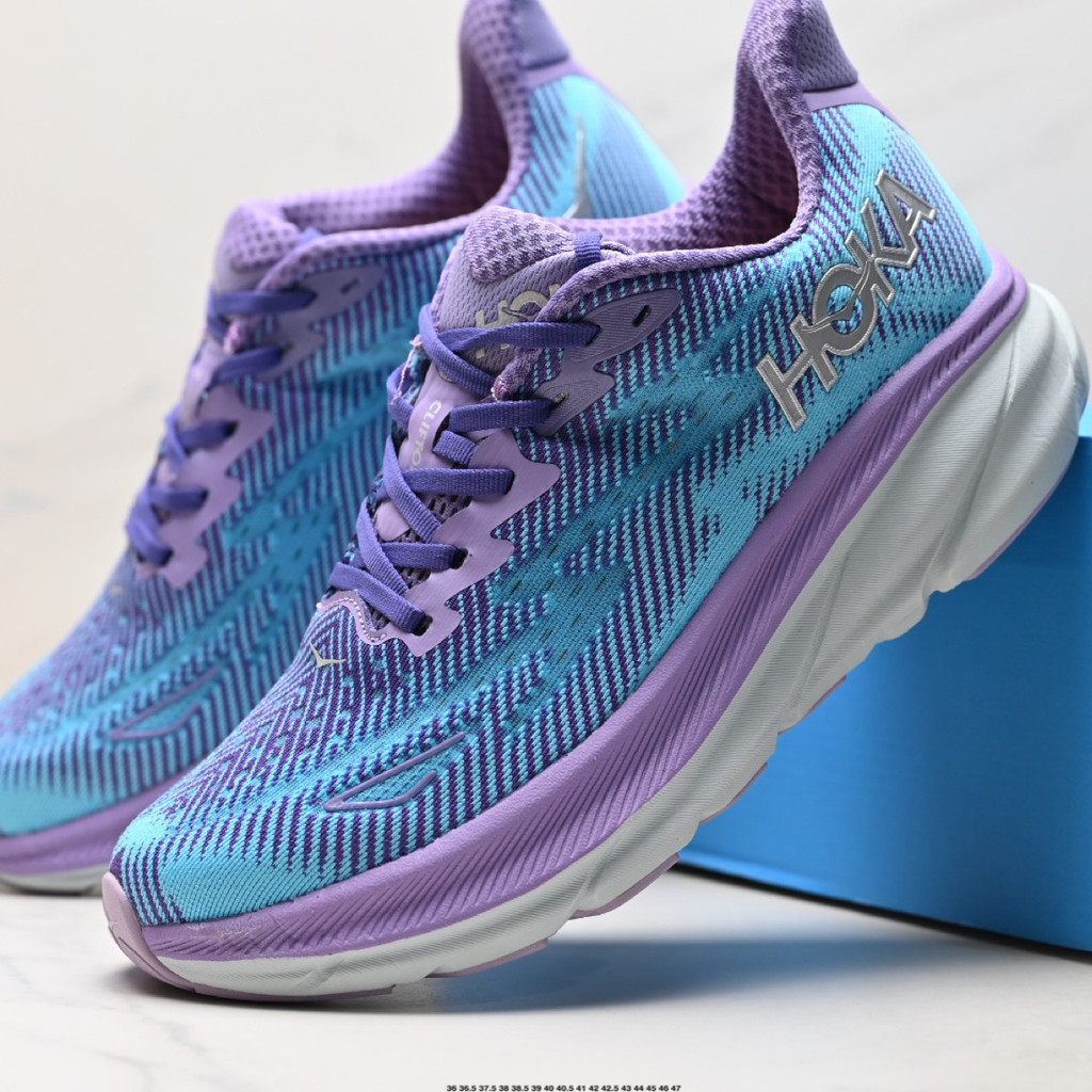 HOKA M CLIFTON รองเท้าวิ่งถนนตาข่ายระบายอากาศ 9 สี 0SIV UNZR 59GK