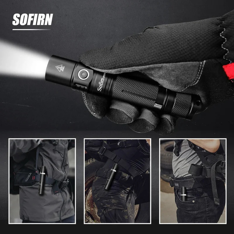 Sofirn SP31 V2.0 Led Torch Light 1200lm 18650 XPL-HI 5300-5700K LED Flashlight Tactical Lamp High Po