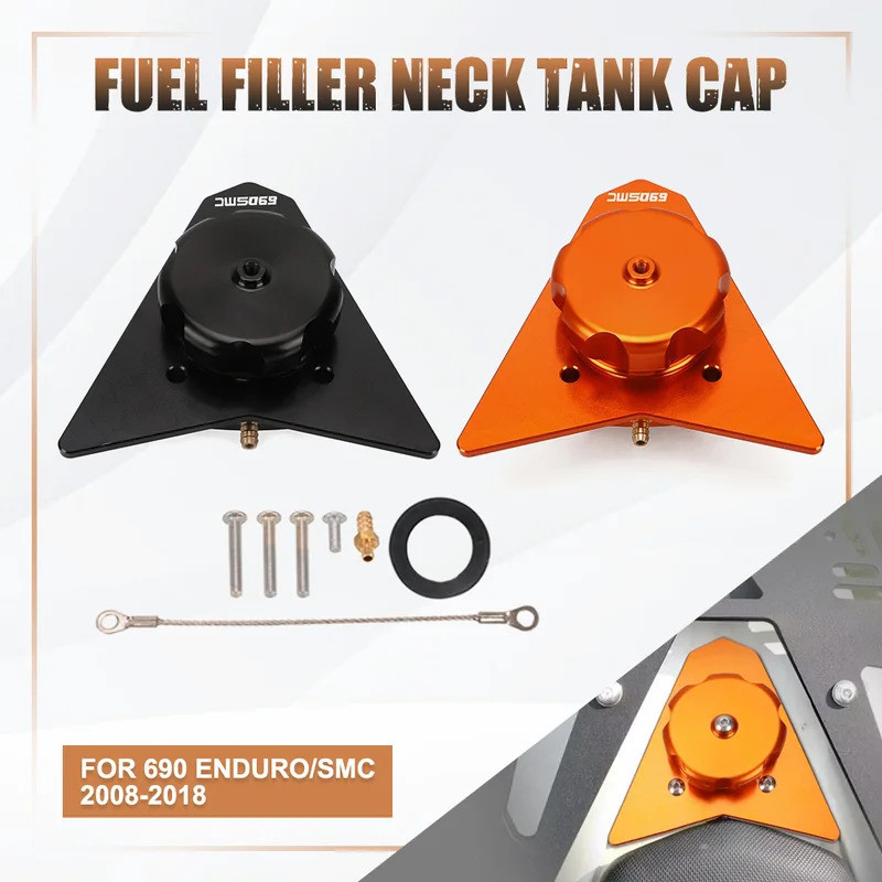รถจักรยานยนต์ CNC การใช้ FILLER คอหมวกถังแก๊สสําหรับ 690 Enduro/SMC 2008-2016 2017 2018 ถังแก๊สการใช