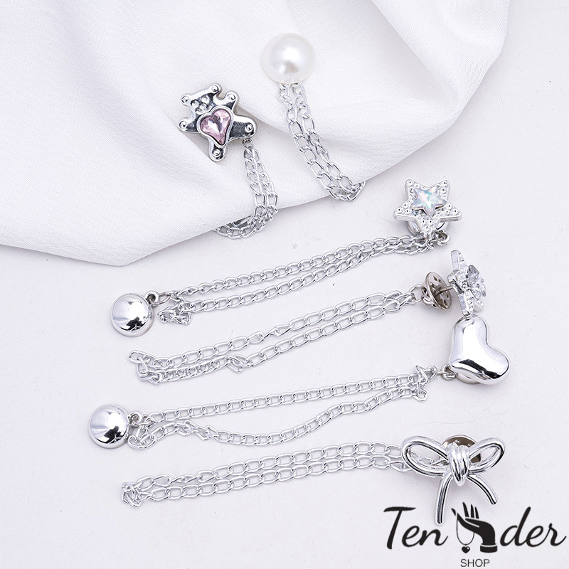 COD-ส่งเร็วจากไทย🎀กำไลข้อมือแม่เหล็กแบบโซ่ ดีไซน์น่ารัก ปรับได้ ป้องกันการลากพื้น-Ten