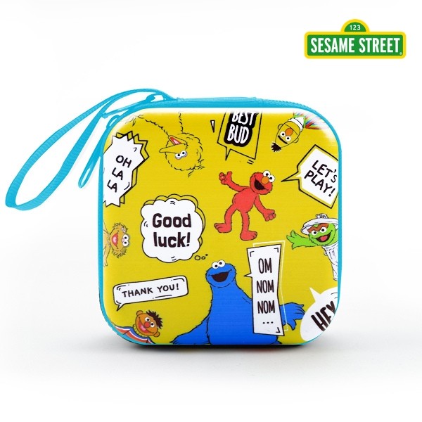 SST4-กล่องอเนกประสงค์ : Sesame Street 6-Face Multipurpose Storage Tin Box (EP-BOX-YE-402) W7xH7 cm.
