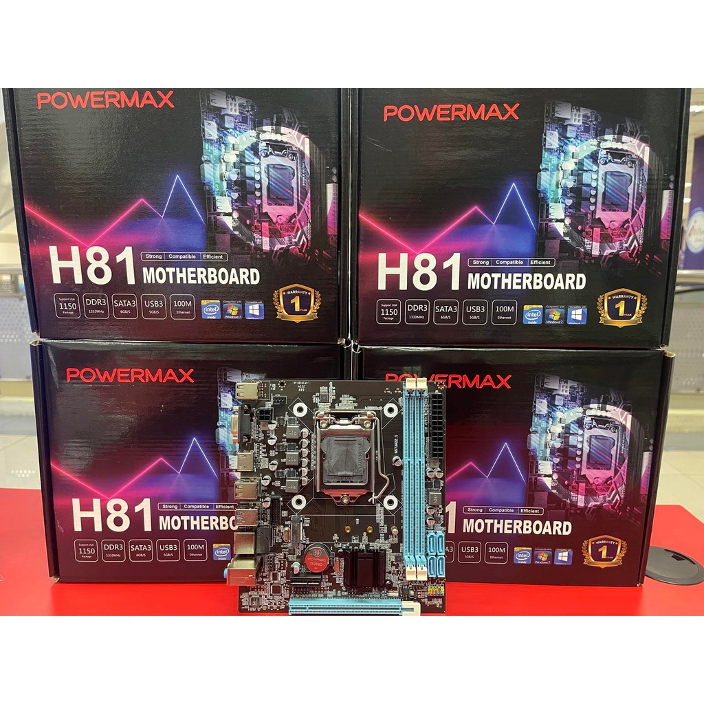 MB MAinboard MOTHERBOARD POWERMAX H81 SOCKET 1150