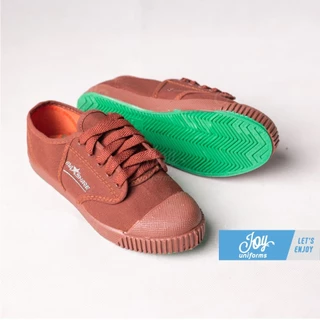 รองเท้าผ้าใบนักเรียน ทรงคล้ายนันยาง Mashare สีขาว, ดำ, น้ำตาล Size 31-44