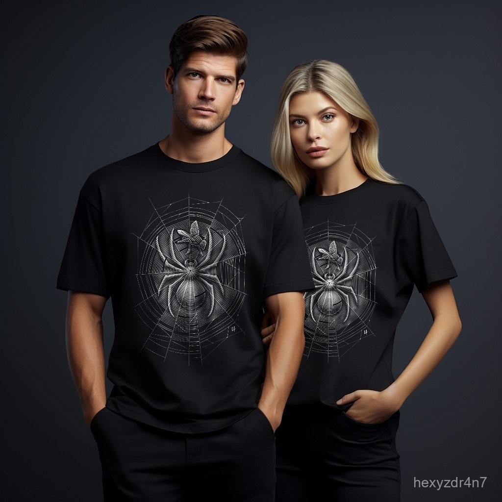 จัดส่ง 24 ชั่วโมง 100% Desain3DimensionWear - Premium 3D Web of intrigue Distro T-shirt - DT0147