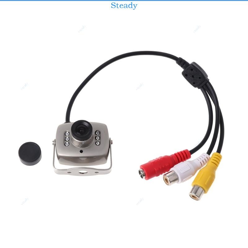 Steady CCTV IR Wired Mini Camera Security Color Night สําหรับ Vision บันทึกวิดีโออินฟราเรด