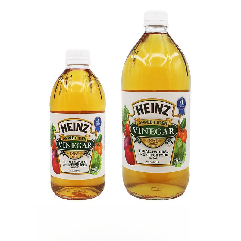น้ำส้มสายชูหมักจากแอปเปิ้ล HEINZ ของอเมริกา น้ำส้มสายชูหมักจากแอปเปิ้ล HEINZ น้ำส้มสายชูผลไม้ที่กินไ
