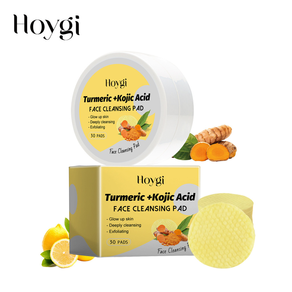 HOYGI ขมิ้นชัน Koji Acid ทําความสะอาดปะเก็นทําความสะอาดรูขุมขนบนใบหน้าอย่างอ่อนโยน Moisturizing Refr