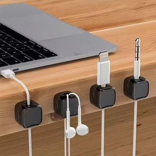 Desktop Cable Management Handy Tool Self-Adhesive Magnetic Cable Clip คอมพิวเตอร์โทรศัพท์มือถือ Da
