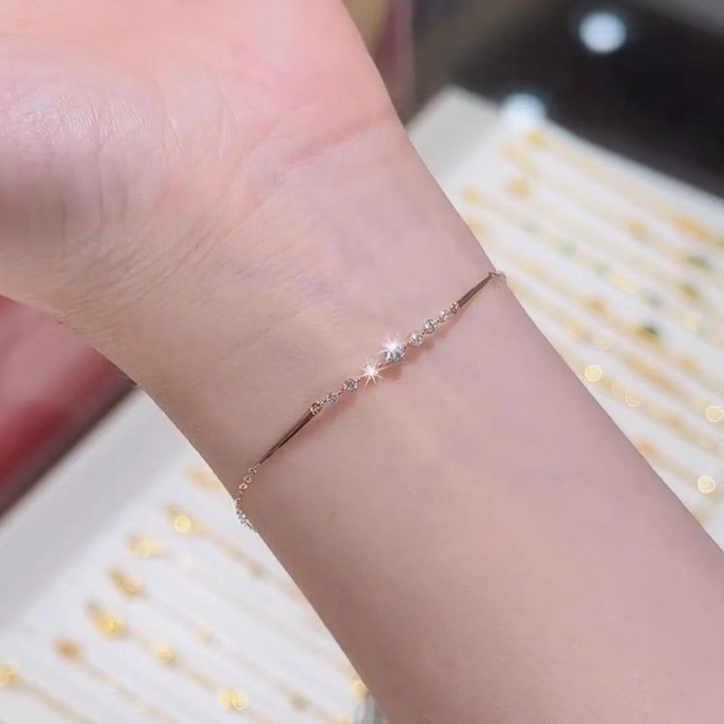 [miaom] S925 เงินสเตอร์ลิงขนาดเล็กแถวเพชรZircon Ultra-Fineสร้อยข้อมือหญิงประณีตAll-Match High-End Niche Design SenseของขวัญสําหรับGirlf - รูปที่ 3