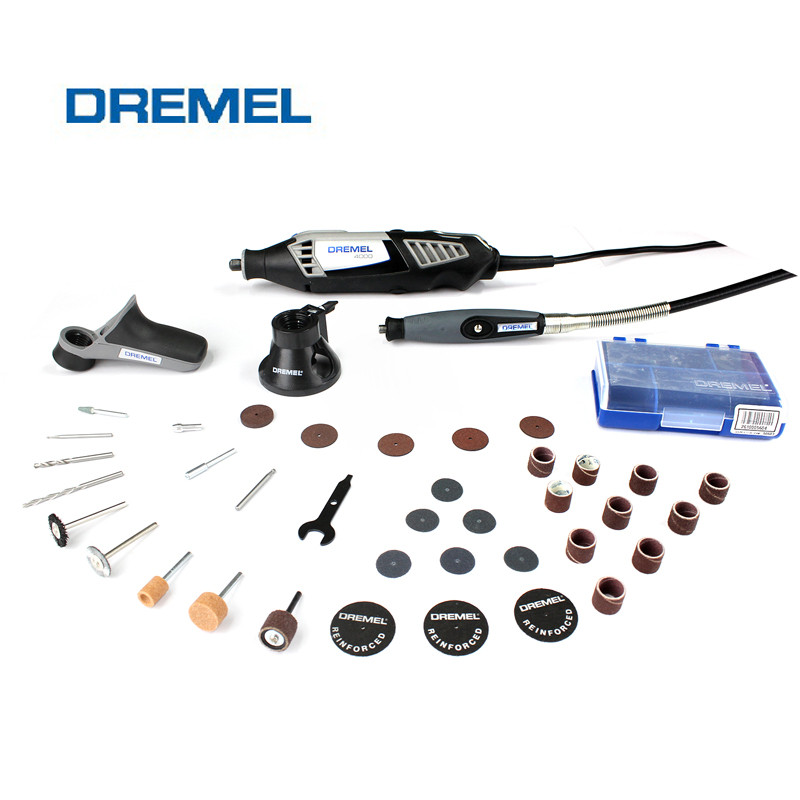 Bosch Chuomei Dremel4000 ชุดเครื่องเจียรไฟฟ้าขนาดเล็กบดโดยตรงเครื่องขัดไฟฟ้าแกะสลักเครื่องมือ Diy