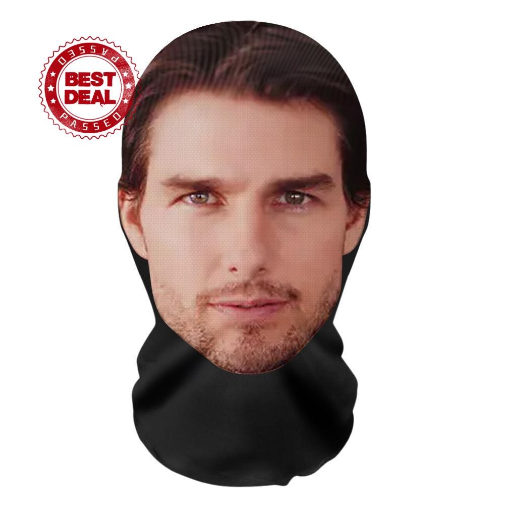 Tom Cruise บทบาทเล่น Facial Breathable หน้ากาก 3d Balaclava ผ้าพันคอ Headwear หมวก 3d คอสเพลย์ Face 