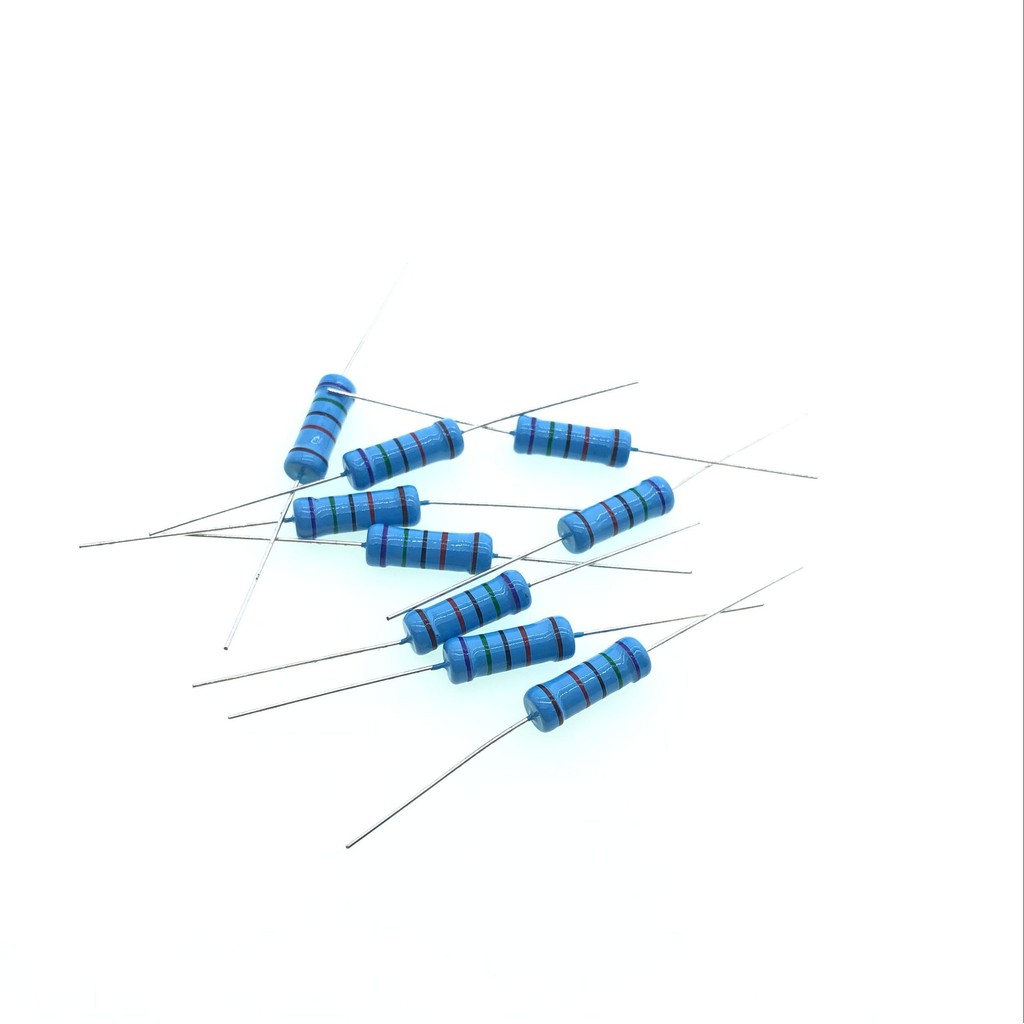 ตัวต้านทานฟิล์มโลหะ 3W 1.2K 1K2 1.2K Euro 1.2KΩ Precision 1% In-Line ตัวต้านทานวงแหวนห้าสี