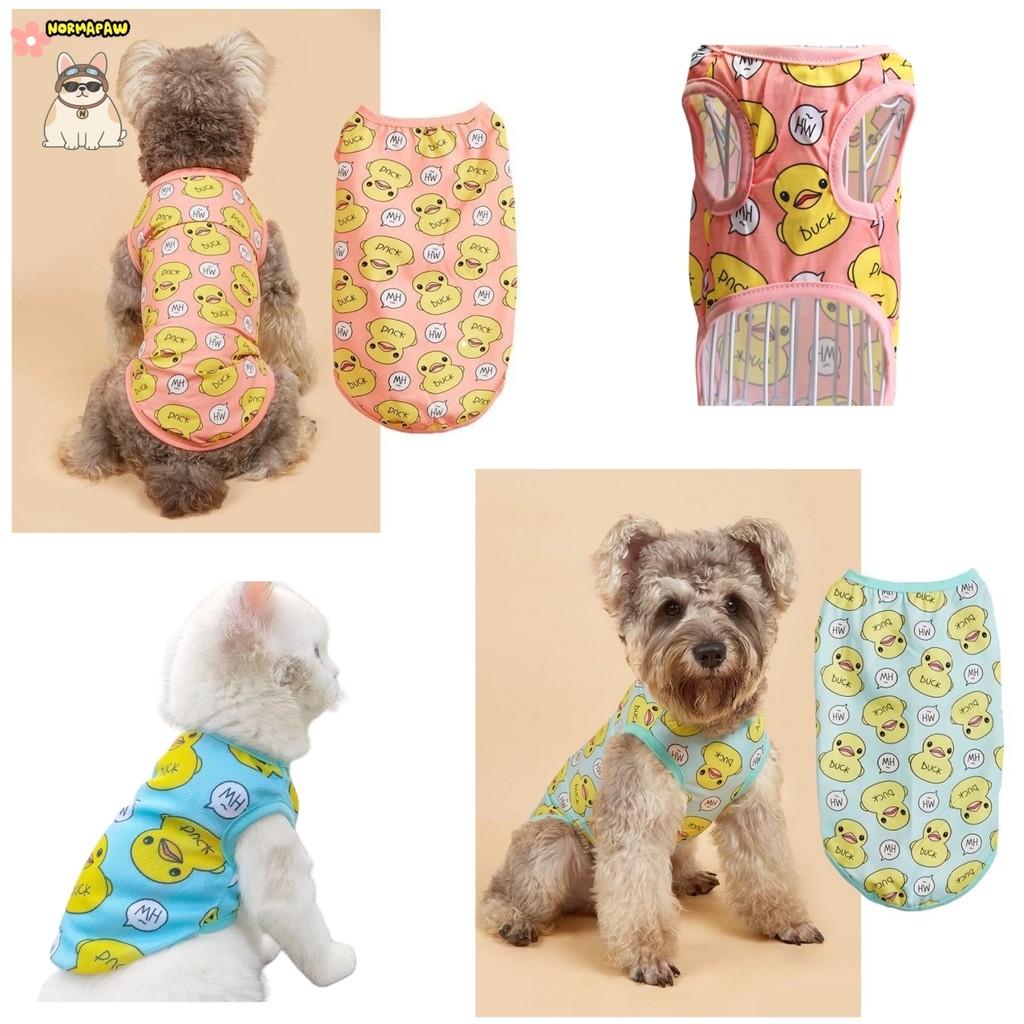 น่ารักเสื้อผ้าสุนัขนุ่มลูกสุนัขชุดนอนชุดเสื้อผ้าสัตว์เลี้ยงสําหรับสุนัขขนาดเล็กเสื้อยืดฤดูใบไม้ผลิฤดูร้อน ยอร์คกี้ ชิวาวาเสื้อผ้