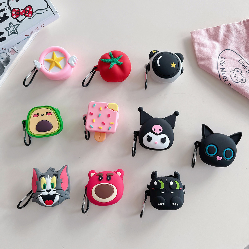 การ์ตูนที่มีชื่อเสียง 3D หูฟังน่ารักฝาครอบป้องกันสําหรับ Samsung Galaxy Buds Core FE Buds2 Pro Live ซิลิโคนอ่อนนุ่มหูฟังสําหรับ Galaxy Buds Pro