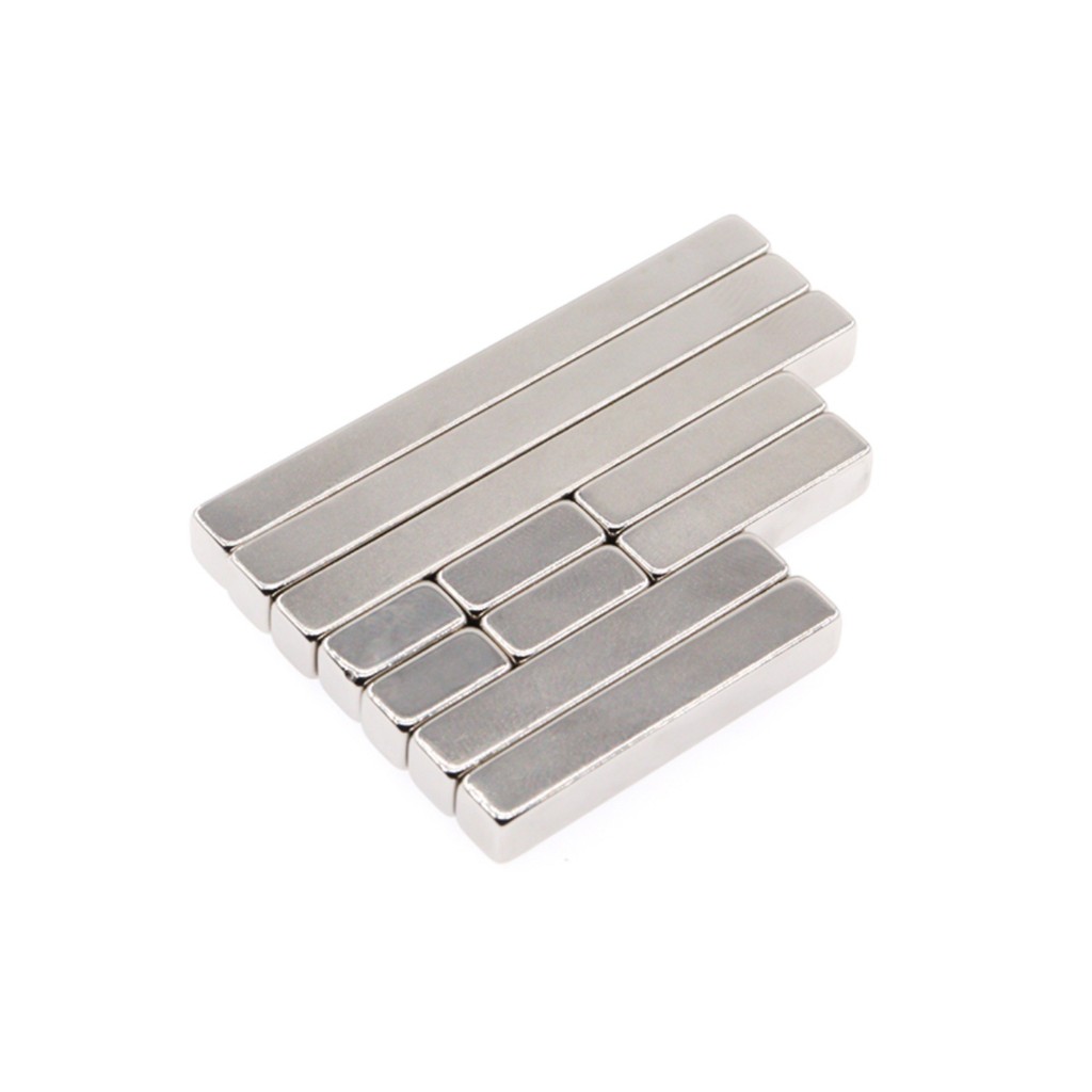 แม่เหล็กสี่เหลี่ยมแม่เหล็กแรงสูง 50x5x5 มม. คอลัมน์แม่เหล็ก 10/12/20/30/40 * 5 * 5 NdFeB Rubidium Ma