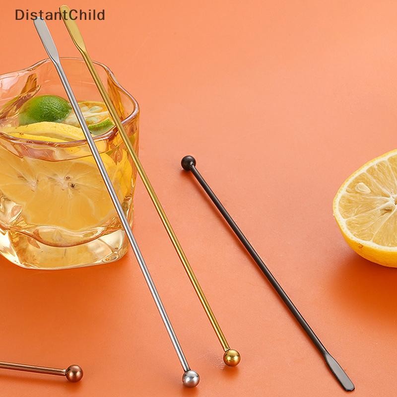 DSTH 304 สแตนเลสสตีลกาแฟกวน Stick Bar น้ําผลไม้ Rio ค็อกเทล Creative Mixer Stick แชมเปญ Swizzle Stic