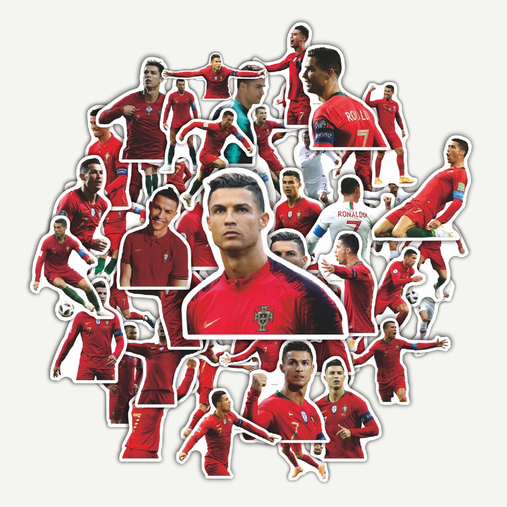 สติ๊กเกอร์แพ็ค CR7 สติ๊กเกอร์ Portugal V3 | สติ๊กเกอร์ TUMBLR | สติ๊กเกอร์แล็ปท็อปสําหรับกระเป๋าเดิน