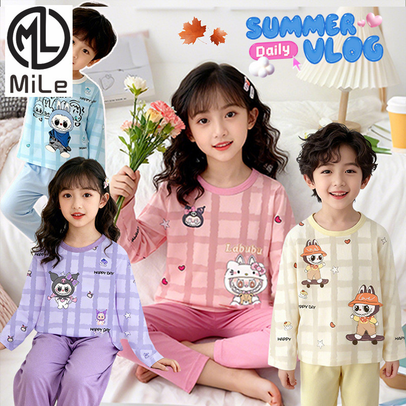 ชุดบ้านสไตล์เกาหลี สำหรับครอบครัว ขนาด 100-140 cm เหมาะสำหรับฤดูใบไม้ร่วง