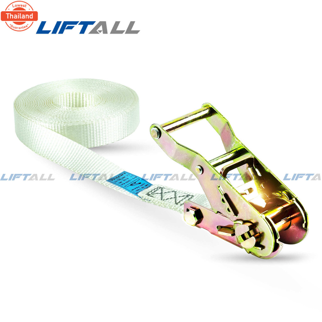สายรัดของ Lift All หัวล็อค 1.5 ตัน ไม่มีตะขอ สายรัดโพลีเอสเตอร์