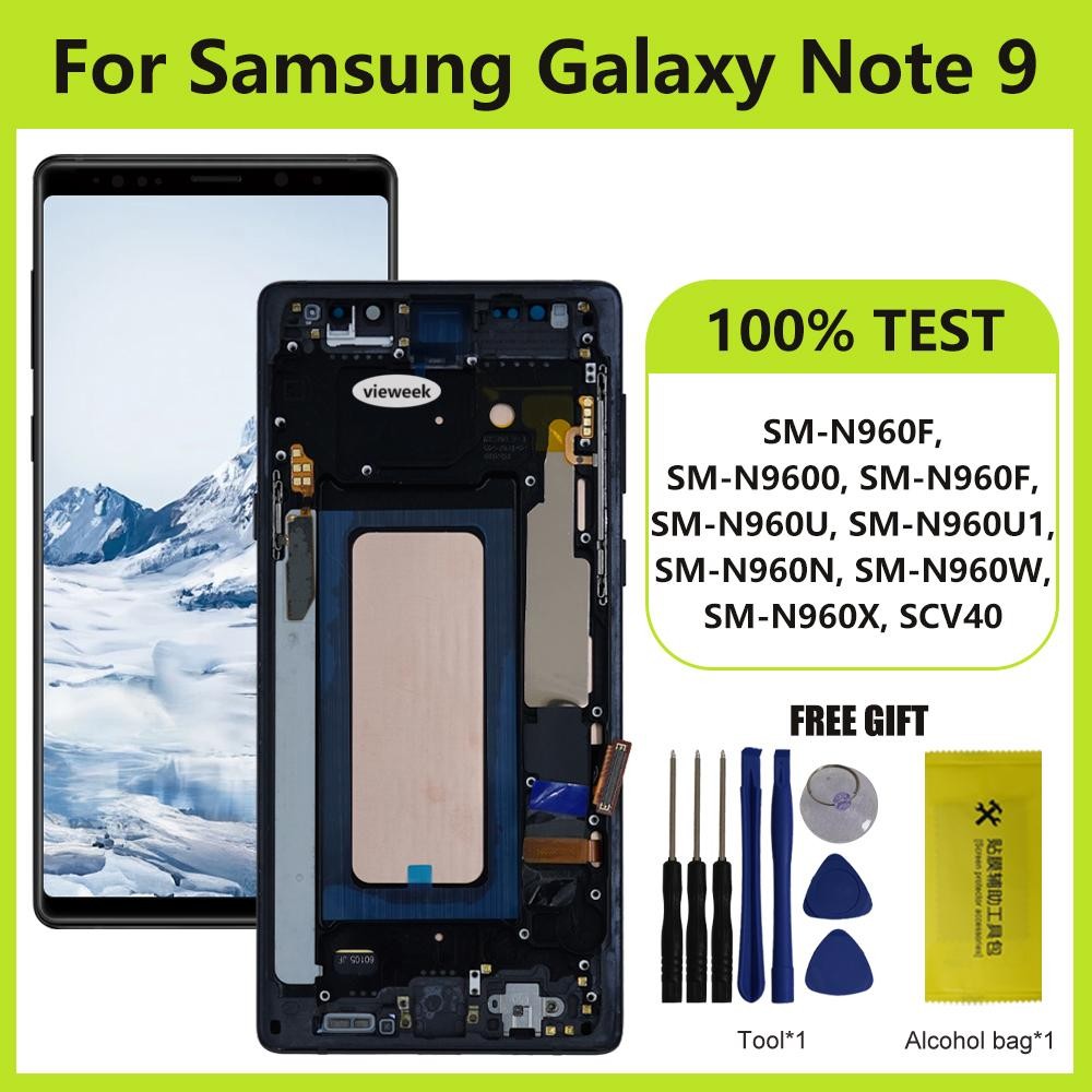 หน้าจอสําหรับ Samsung Note9 N960 N960U SM-N960N จอแสดงผล LCD Touch Screen Digitizer สําหรับ Samsung 