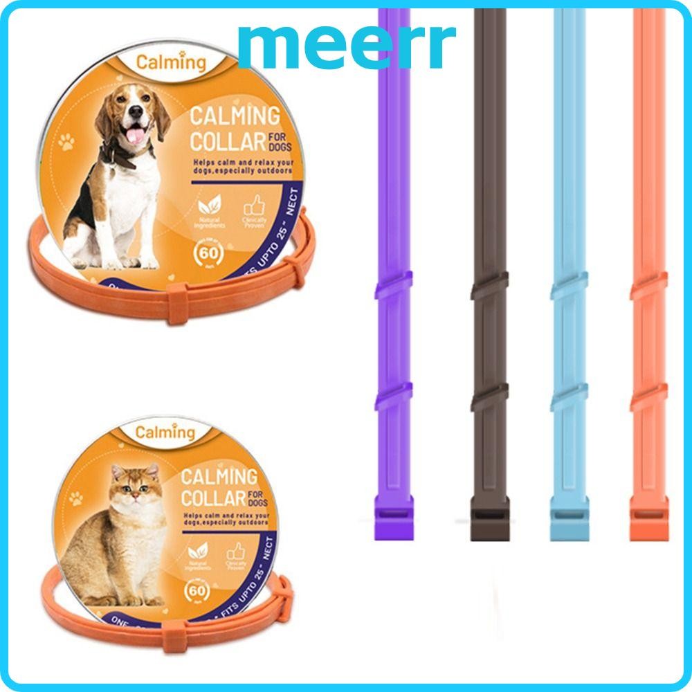 MEERR สร้อยคอสุนัขแมว Pacify Pet Supply TPR บรรเทาความวิตกกังวล