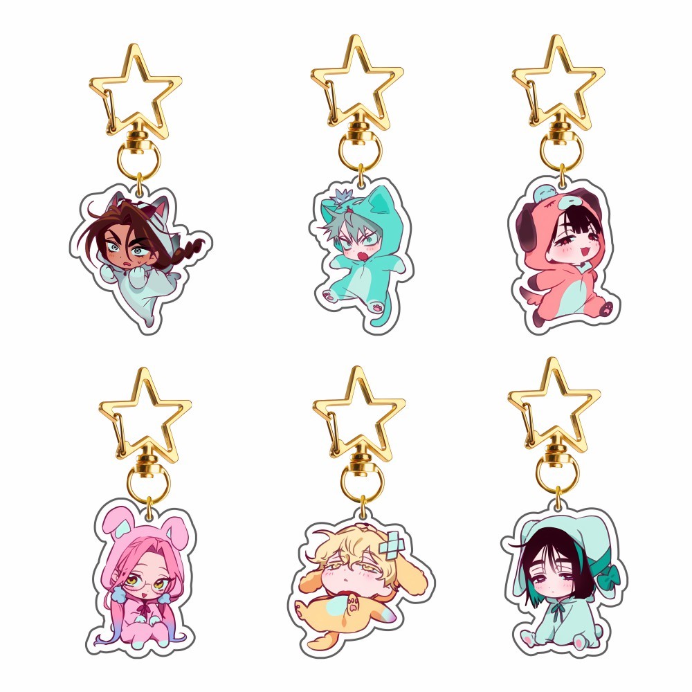 อะนิเมะ ALIEN STAGE MIZI SUA TILL IVAN HYANTA LUKA Action การ์ตูนอะคริลิคพวงกุญแจ Backpa