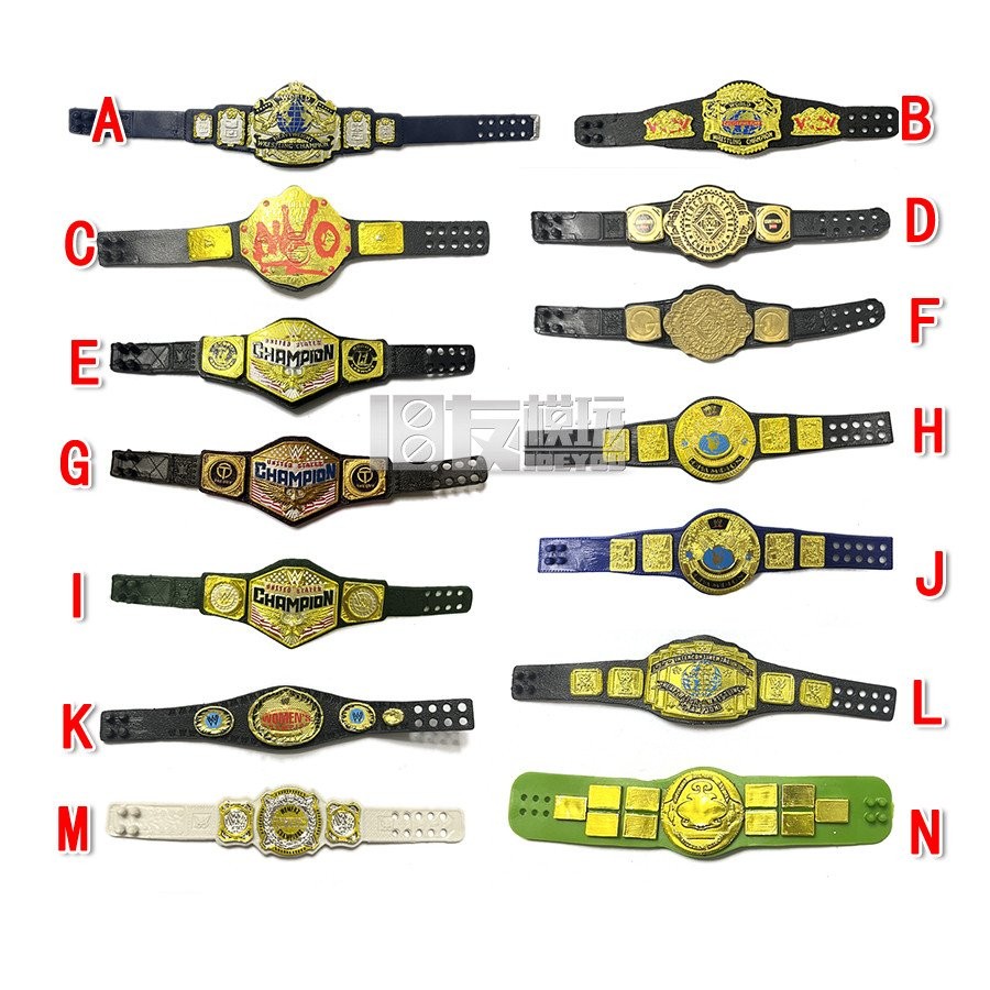 ((54) อุปกรณ์ตุ๊กตานักมวยปล้ํา Heavyweight League National Championship Belt YH2F
