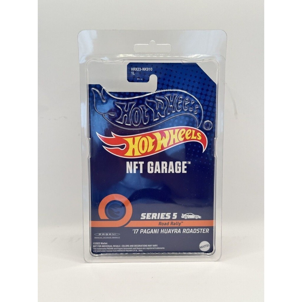 Sg SELLER1: 64 Hot Wheels NFT Garage Series รถทางกายภาพ Pagani ดอกไม้รถรุ่นHT99 63IJ