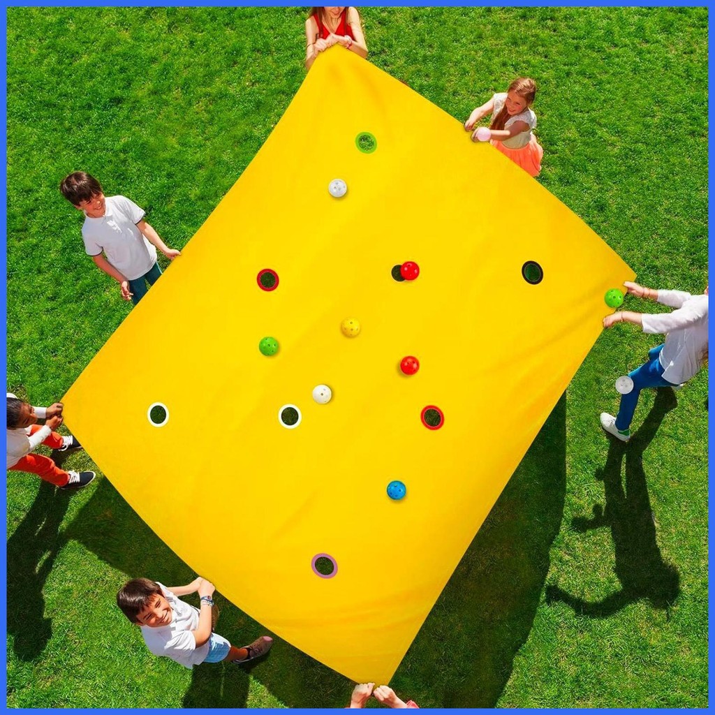 Hole Tarp Team Building Game Work Team Building Games Kit Group การออกกําลังกายการเรียนรู้กิจกรรมสนุ
