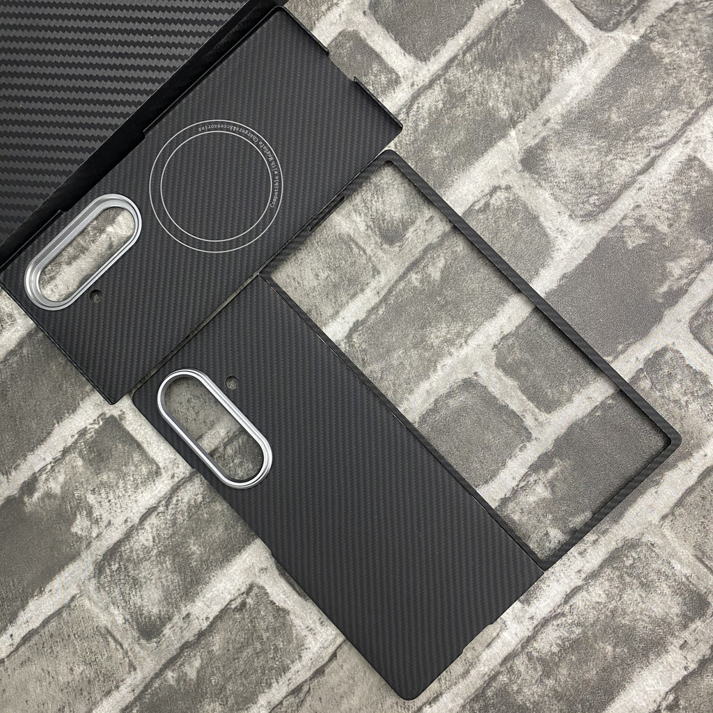 เหมาะสําหรับ SAMSUNG zfold7 Central Axis เคสโทรศัพท์ Kevlar Magnetic SAMSUNG fold7 Fang Lun Fiber Pr