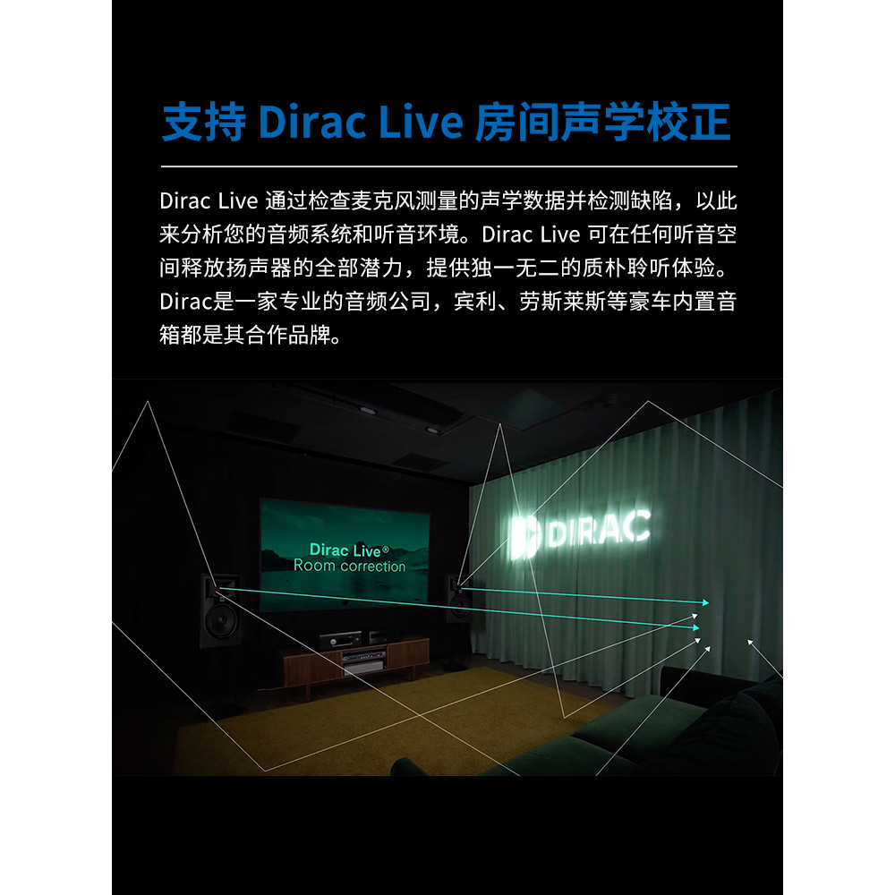 ONKYO ญี่ปุ่น Anqiao RZ50 โฮมเธียเตอร์ 9.2 ช่องเครื่องขยายเสียง Dolby Panoramic Sound Multi-view Roo