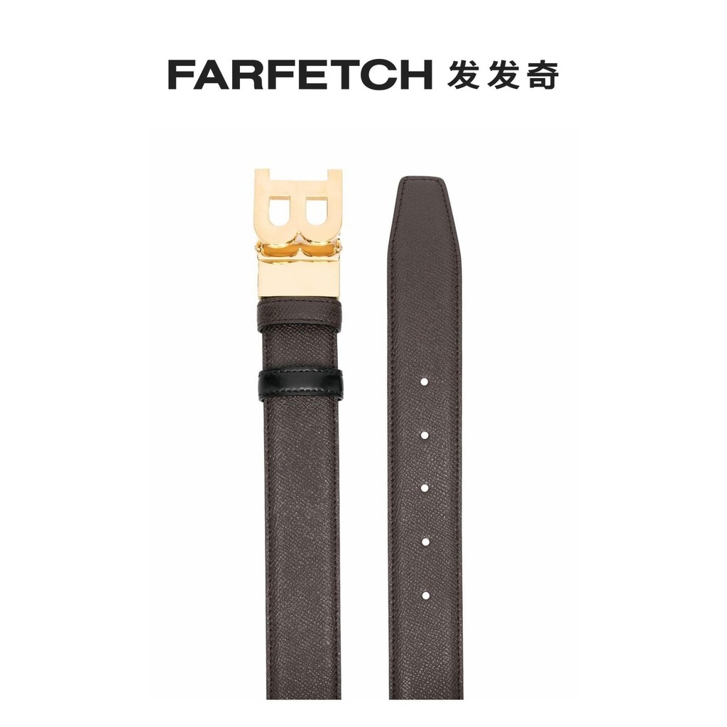 เข็มขัดหนังแท้สำหรับผู้ชาย ออกแบบโดย Bally และติดโลโก้