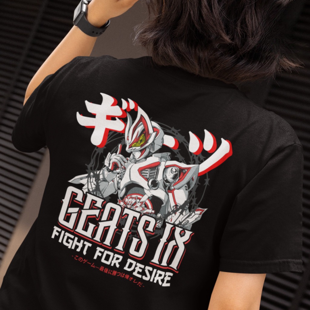 Kamen Rider Geats IX T-shirt ผ้าฝ้ายพรีเมี่ยม 100% สตรีทแวร์สำหรับทุกเพศ