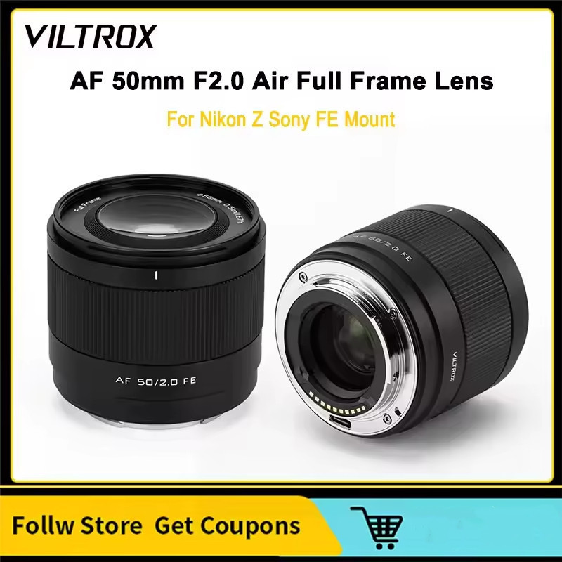 Viltrox AF 50 มม.F2.0 โฟกัสอัตโนมัติเลนส์โฟกัสคงที่สําหรับ E A7IV A7III A7RIII A7V A7C Nikon Z Mount