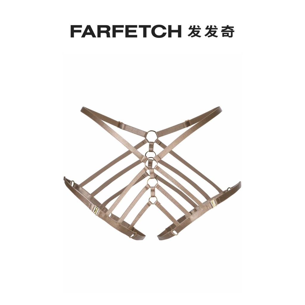 กางเกงสไตล์เข็มขัด Bordelle Art Deco Ouvert แบบขนฟูสำหรับสุภาพสตรี