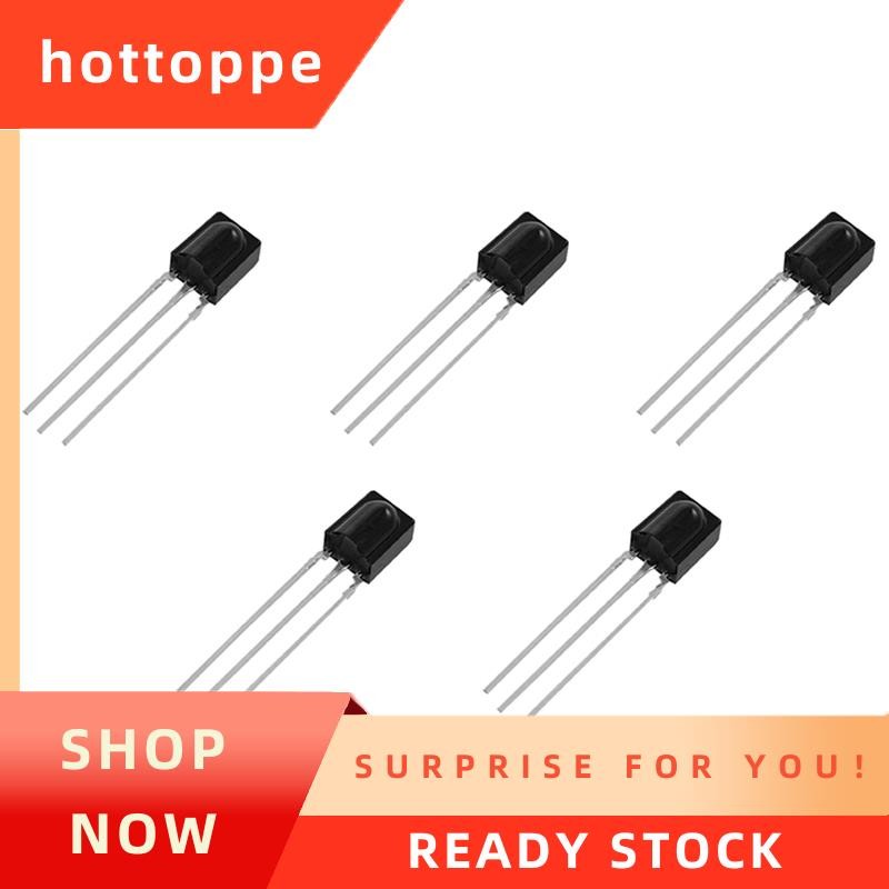 hottoppe50 ชิ้นระยะทางแผนกต้อนรับ 15M อินฟราเรด VS838 IR โมดูลรับสัญญาณสีดํา