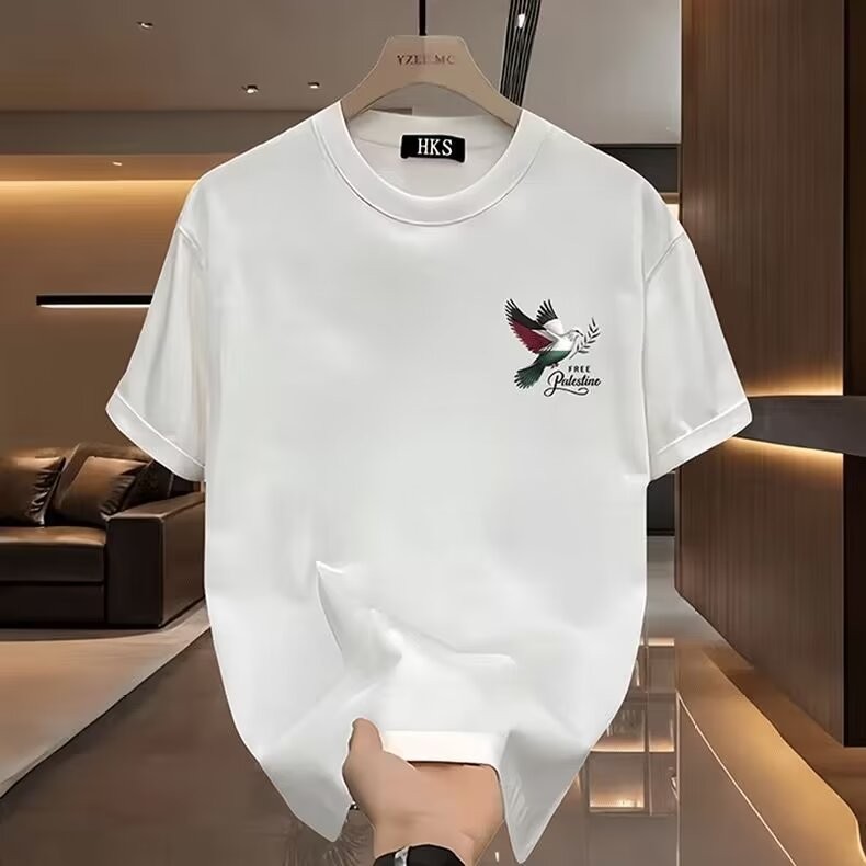 COD 2025A1579 P13 Combed Cotton 200g Black and White S/5XLnew23 O1CB