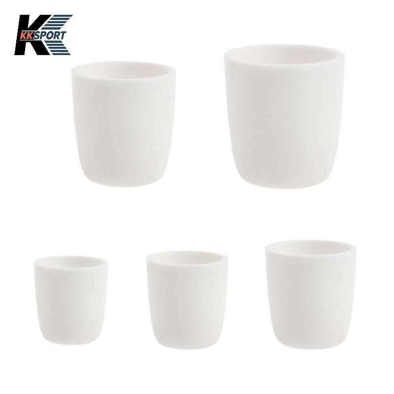 [KKSPORT] ภาชนะหม้อหลอมเหลว Al2O3 Alumiina ทรงกระบอก Lab Crucible 200ml
