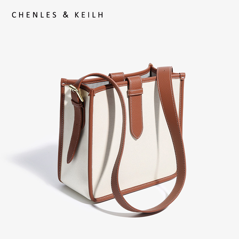 CHENLES & KEILH กระเป๋าสะพายข้างสไตล์โมเดิร์น สำหรับฤดูใบไม้ผลิปี 2023 ออกแบบมาให้เข้าได้ทุกลายเสื้อ