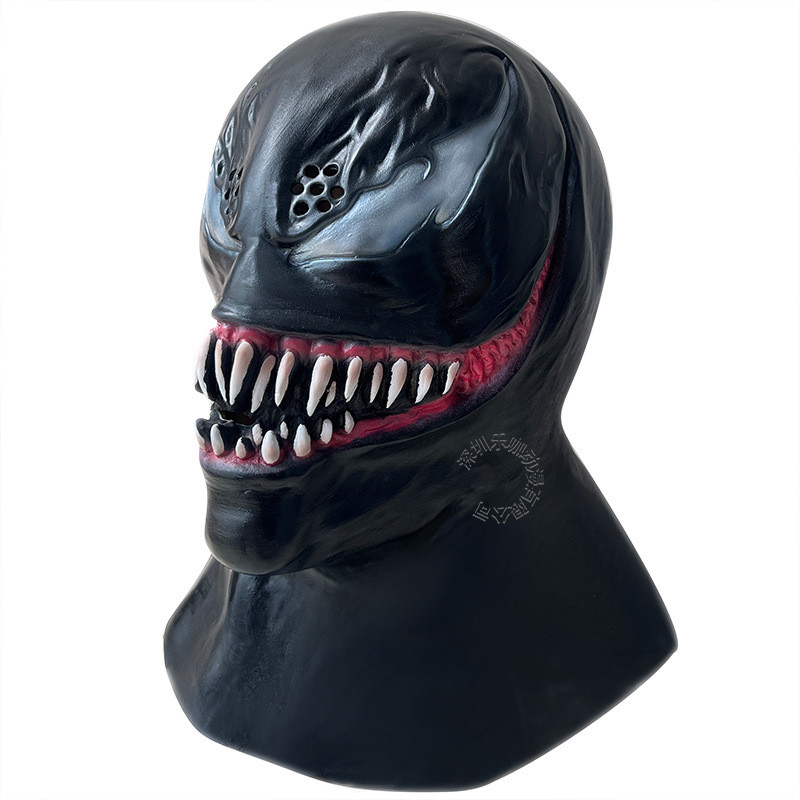 Latex Venom คอสเพลย์ Venom 3 Last Dance ฮาโลวีนสยองขวัญ Hero Villain Venom Headgear