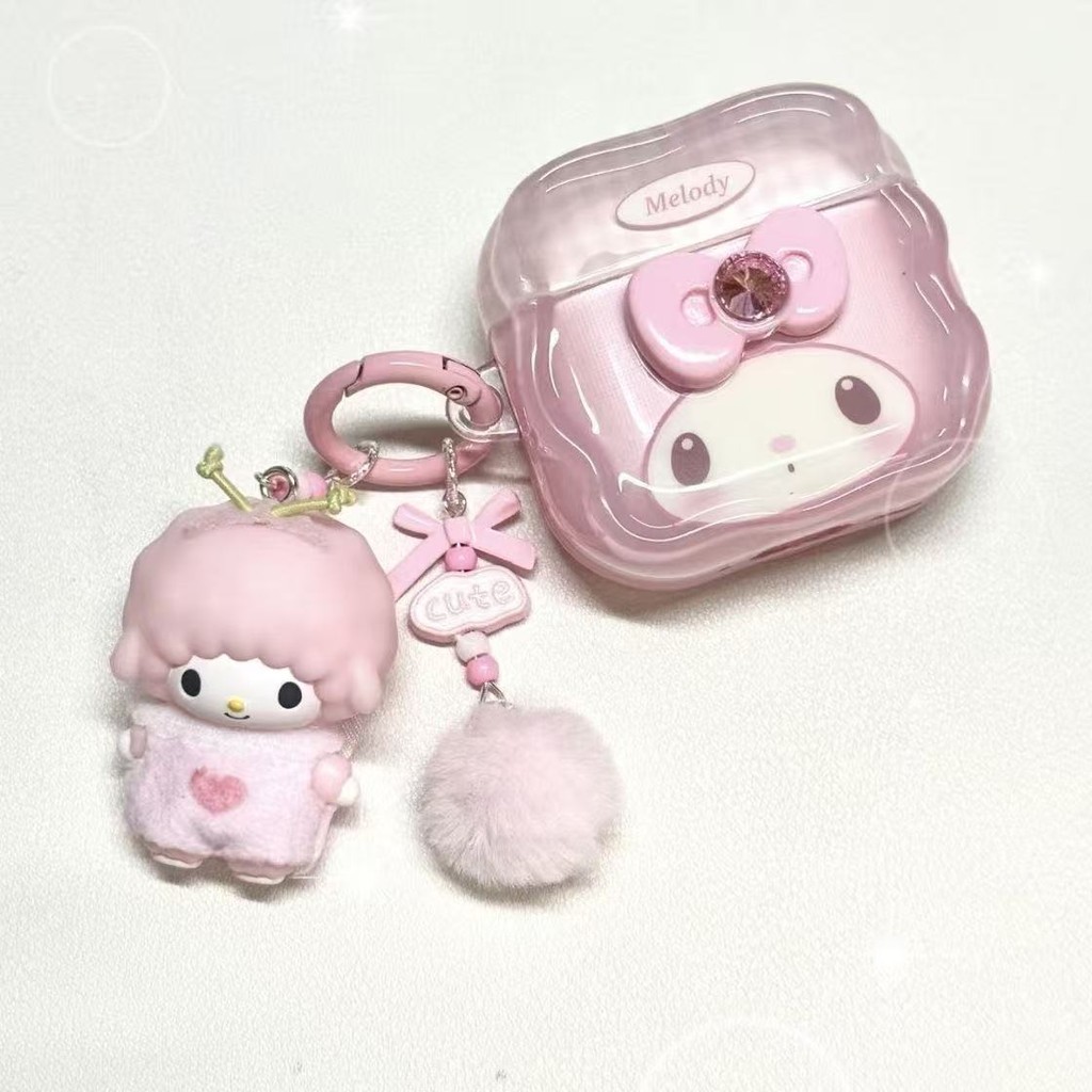 เคสหูฟังน่ารัก Melody 4/3/2/1 AirPodsPro2 เคสหูฟังซิลิโคนกันกระแทก