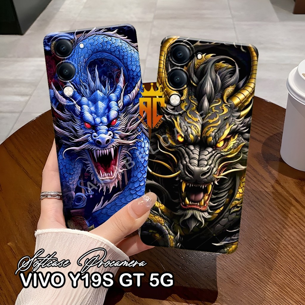 Softcase VIVO Y19S GT 5G / VIVO Y04 / VIVO Y29S Dragon Motif - เคส Vivo - เคสล่าสุด [VS14]