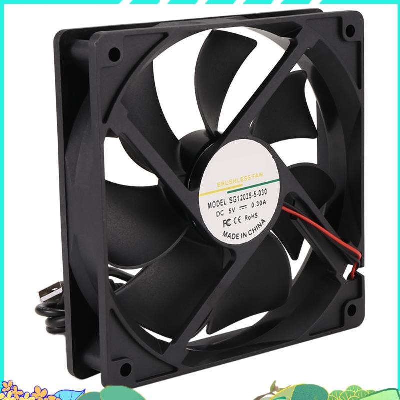 5V USB 2000RPM 12CM พัดลมระบายความร้อนเครื่องทําความเย็นความเร็วสูงสําหรับ Iceriver KS0 KS0 Pro