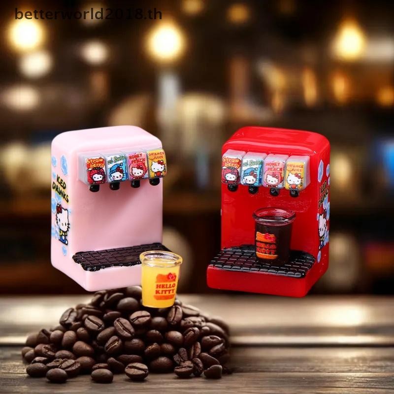 [bet] Hello Kitty Series 1/12 Dollhouse จําลองเครื่องดื่มผลไม้รุ่นตุ๊กตา Home Mini เครื่องดื่ม Shop 