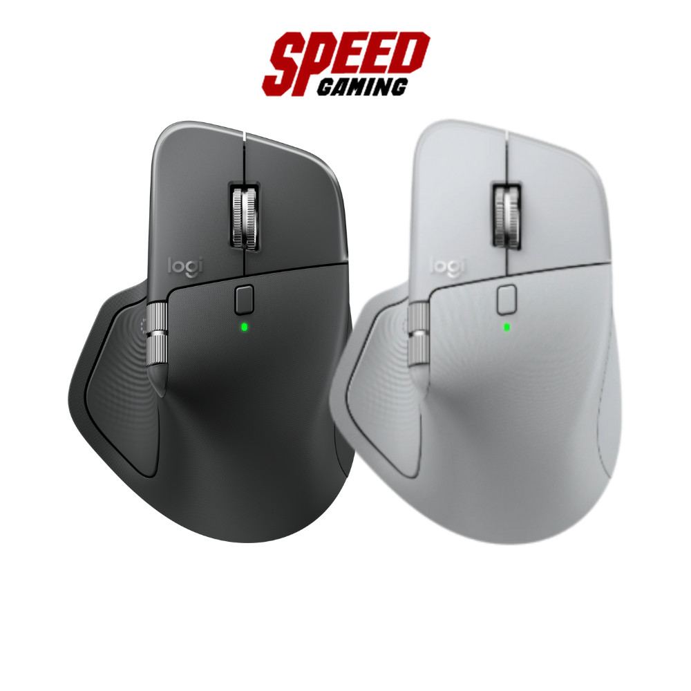 LOGITECH MX MASTER 4S LIZA | 1K DPI (Palegray/Graphite) | Wireless Mouse (เมาส์ไร้สาย) | By Speed Ga