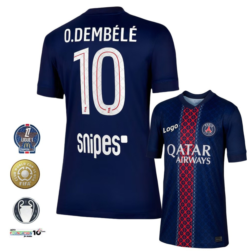 เสื้อฟุตบอลแขนสั้น edición de fan para partidos en casa del Paris 2025/26