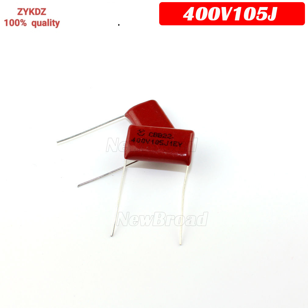 10PCS 400V105J 1UF Pitch 20 มม.400V 105 1000NF CBB ตัวเก็บประจุฟิล์มโพรพิลีน 105J400V 400V 105J