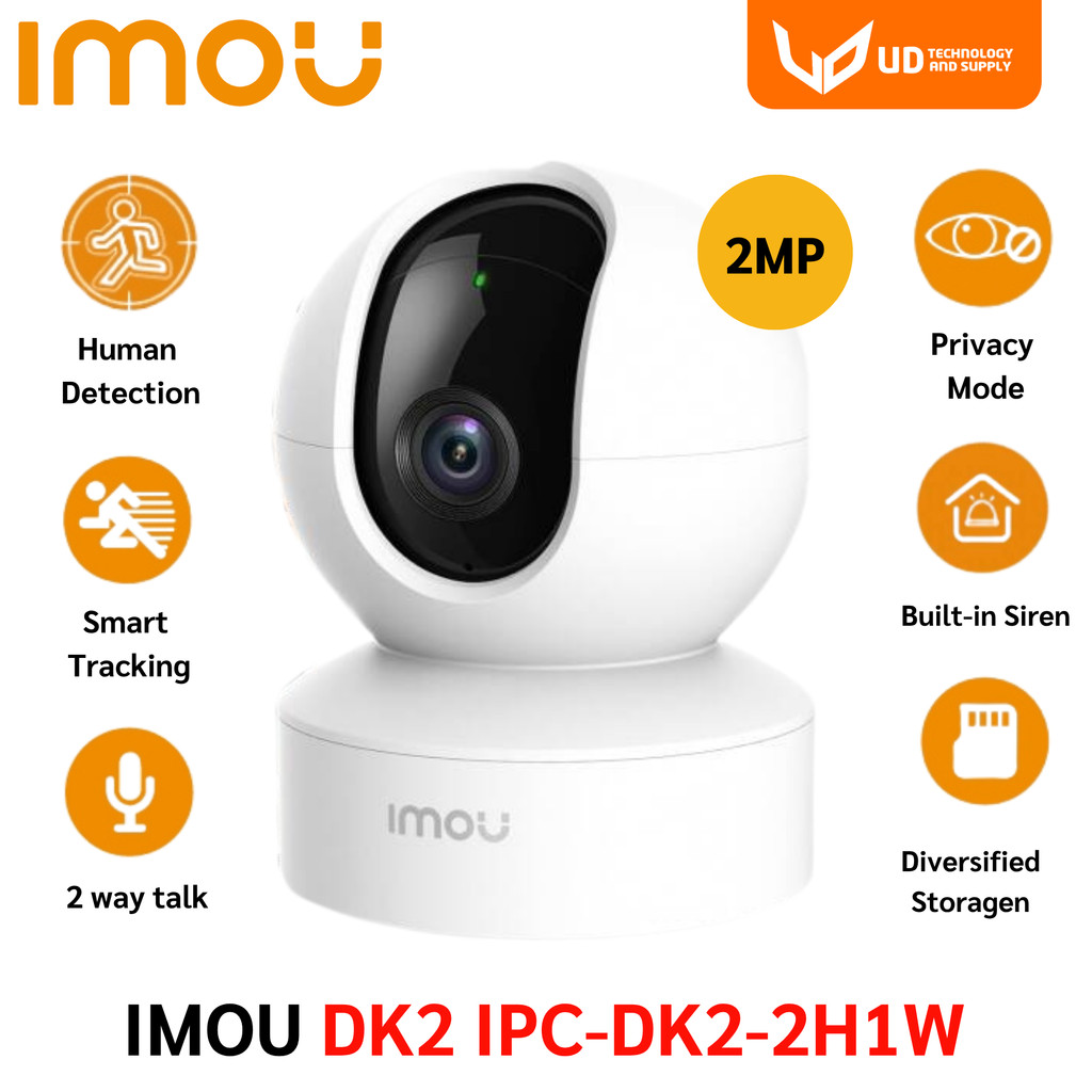 IMOU กล้อง Wifi รุ่น DK2 IPC-DK2-2H1W ความชัด 2MP พูดคุยโต้ตอบได้ หมุนได้ รับประกัน 2 ปี พร้อมส่ง