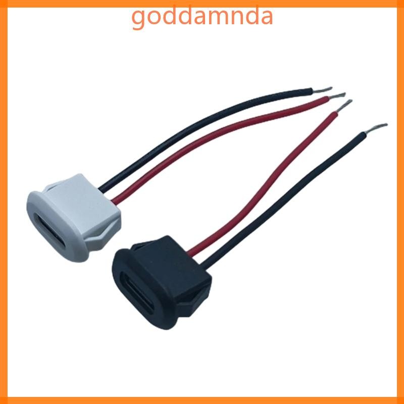 GODD ขั้วต่อ USB Type-C ถึง PH2 0 w แผ่นล็อคอ่อนนุชซ็อกเก็ต USB ตัวเมียกันน้ํา